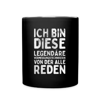 Vermessungstechniker Landvermesser Tolle - Tasse einfarbig - Schwarz - Vorne