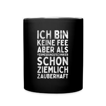 Vermessungstechniker Landvermesser Tolle - Tasse einfarbig - Schwarz - Vorne
