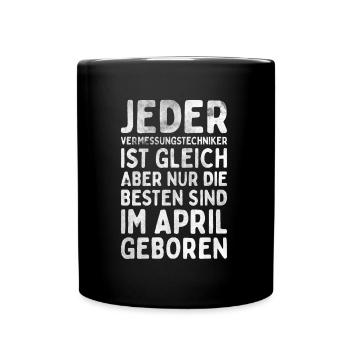 Vermessungstechniker Landvermesser Tolle - Tasse einfarbig - Schwarz - Vorne