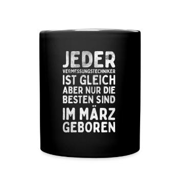 Vermessungstechniker Landvermesser Tolle - Tasse einfarbig - Schwarz - Vorne