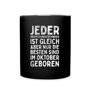 Vermessungstechniker Landvermesser Tolle - Tasse einfarbig - Schwarz - Vorne