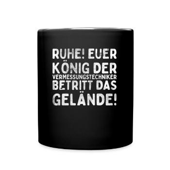 Vermessungstechniker Landvermesser Tolle - Tasse einfarbig - Schwarz - Vorne