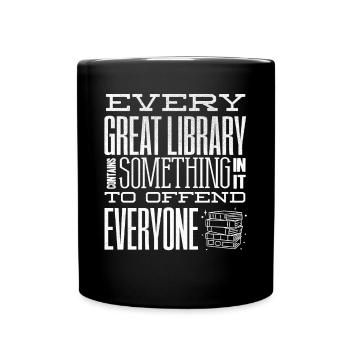 Bibliothekar, Bibliothek - Tasse einfarbig - Schwarz - Vorne