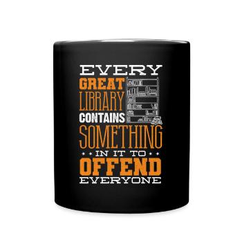 Librarian, Library - Full Colour Mug - black - Front