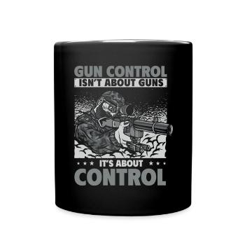 Contrôle des armes à feu, armes à feu, propriétaires d’armes à feu - Mug uni - noir - Devant