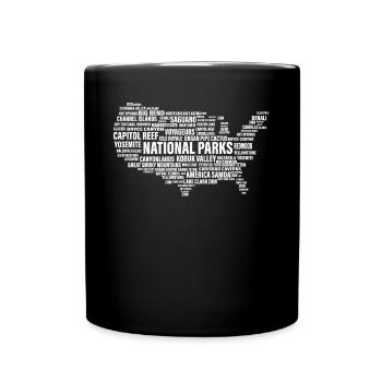 National Parks Of the USA, National Park - Full Colour Mug - black - Front