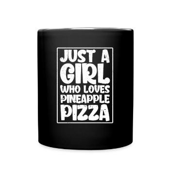 Pizza Food Pizzeria Pizza slice Pizza maker - Full Colour Mug - black - Front
