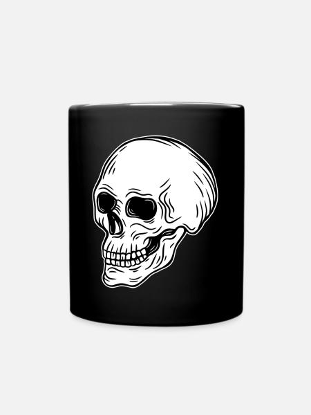 Skull Skeleton Skull Horror Cadeau d’Halloween - Mug uni - noir