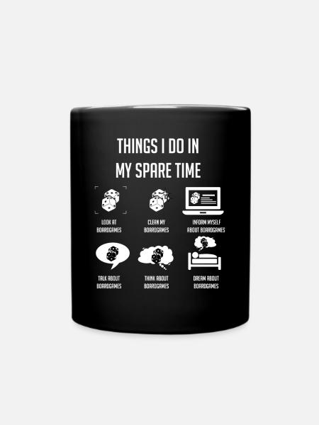 Jeux de société, Jeux de société, Jeux de société - Mug uni - noir