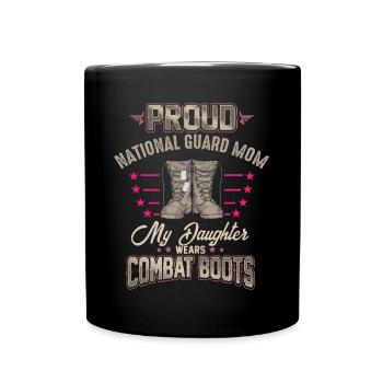 Proud National Guard Mother - Full Colour Mug - black - Front