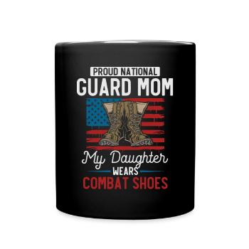 Proud National Guard Mother - Full Colour Mug - black - Front