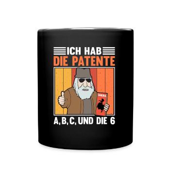 Kapitän zur See Harald Krull - Tasse einfarbig - Schwarz - Vorne