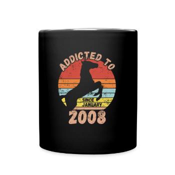 Birthday Horses Riding January 2008 - Full Colour Mug - black - Front