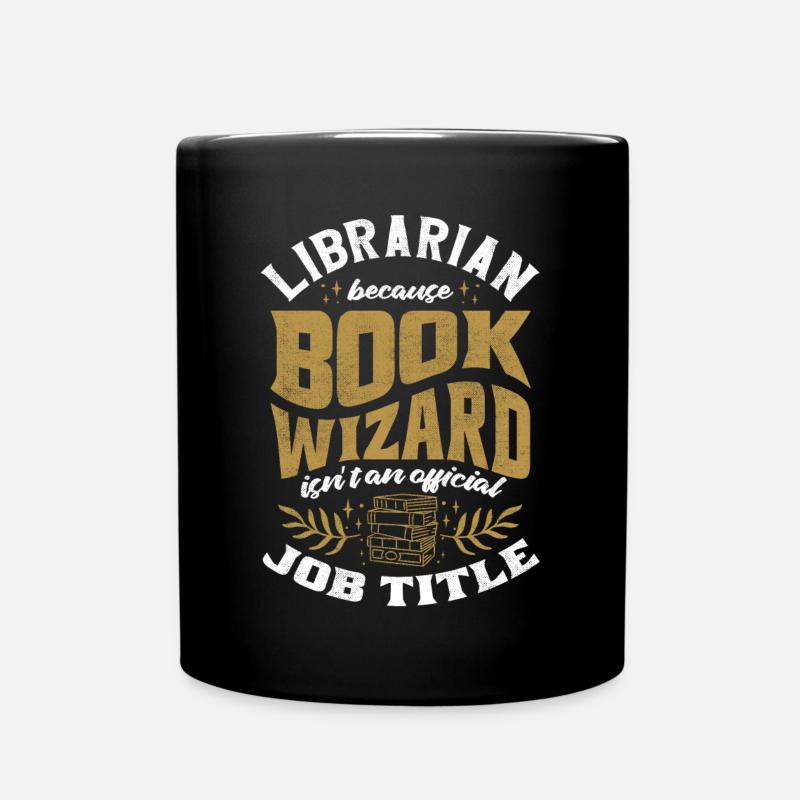 Bibliothécaire, Aide-bibliothécaire, Bibliothèque - Mug uni - noir