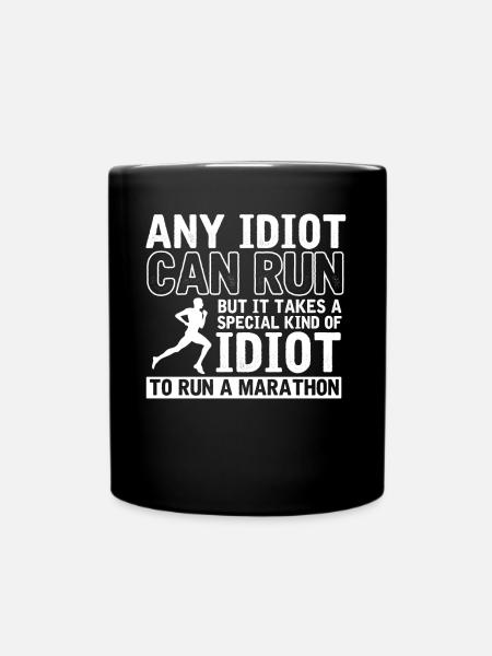 Semi-marathon, marathon, coureur - Mug uni - noir