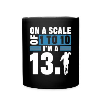 Semi-marathon, marathon, coureur - Mug uni - noir - Devant