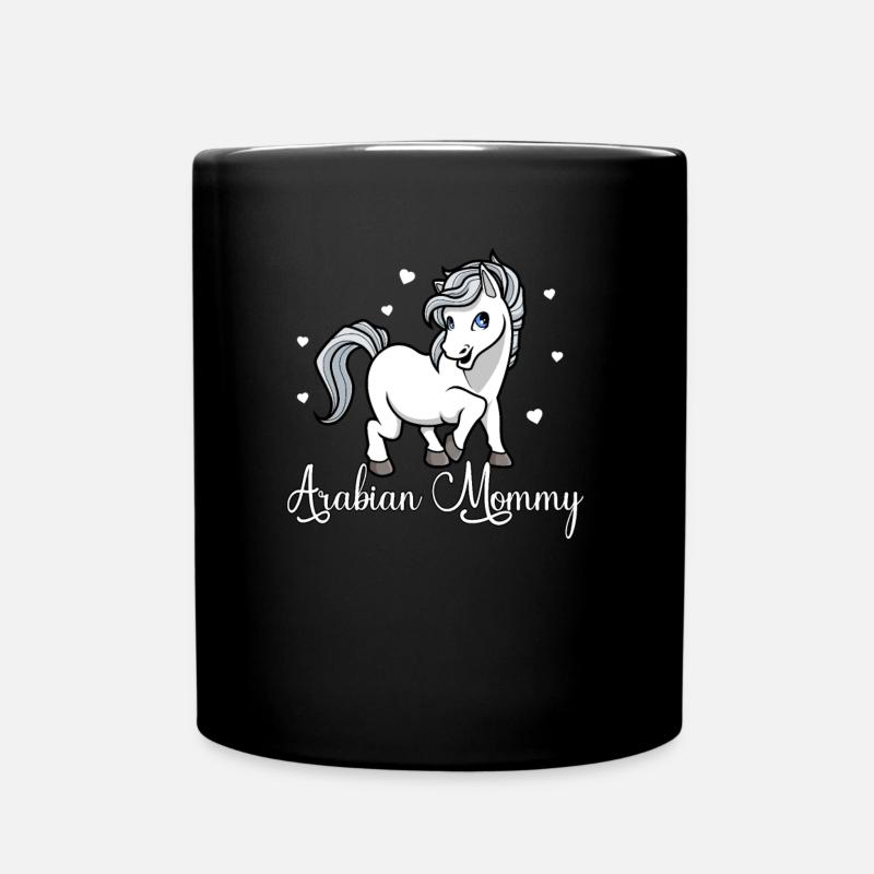 Pferdeliebhaber - Arabian Mommy - Tasse einfarbig - Schwarz