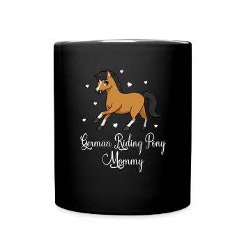 Horse lovers - German Riding Pony Mommy - Full Colour Mug - black - Front