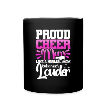 Cheerleading Cheerleader Cheering Team Cheer Coach - Tasse einfarbig - Schwarz - Vorne
