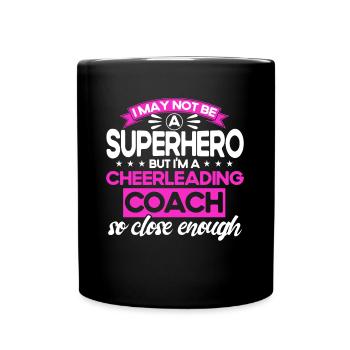 Cheerleading Cheerleader Cheering Team Cheer Coach - Tasse einfarbig - Schwarz - Vorne