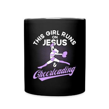 Cheerleading Cheerleader Cheering Team Cheer Coach - Tasse einfarbig - Schwarz - Vorne