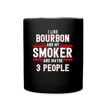 Barbecue grillades Meat Lover Grill Party Food Bbq - Mug uni - noir - Devant