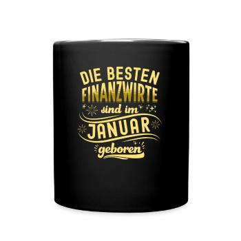 Finanzbeamter Finanzmanager Geld Job Arbeit - Tasse einfarbig - Schwarz - Vorne