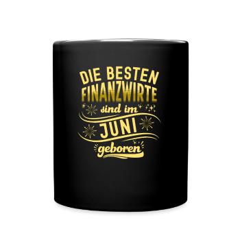 Finanzbeamter Finanzmanager Geld Job Arbeit - Tasse einfarbig - Schwarz - Vorne