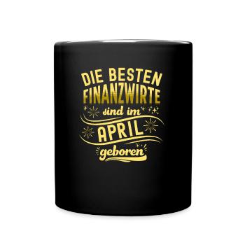 Finanzbeamter Finanzmanager Geld Job Arbeit - Tasse einfarbig - Schwarz - Vorne