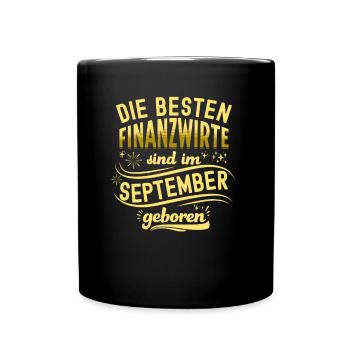 Finanzbeamter Finanzmanager Geld Job Arbeit - Tasse einfarbig - Schwarz - Vorne