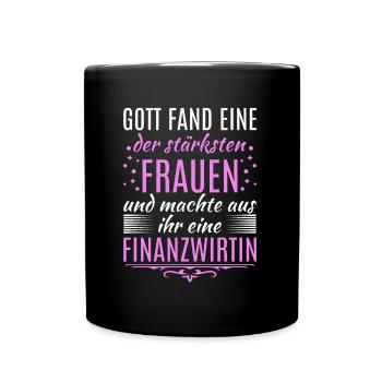 Finanzbeamter Finanzmanager Geld Job Arbeit - Tasse einfarbig - Schwarz - Vorne