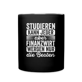 Finanzbeamter Finanzmanager Geld Job Arbeit - Tasse einfarbig - Schwarz - Vorne