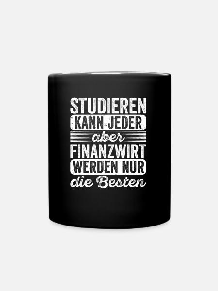 Finanzbeamter Finanzmanager Geld Job Arbeit - Tasse einfarbig - Schwarz
