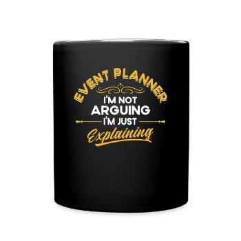 Eventplaner Hochzeitsplaner Event Manager - Tasse einfarbig - Schwarz - Vorne