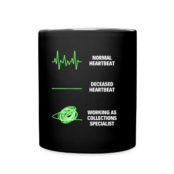 Collections Specialist Debt Accounts Managing Jobs - Full Colour Mug - black - Front