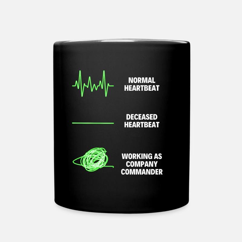 Commandant de compagnie Drôle de commandant de compagnie Jobs - Mug uni - noir