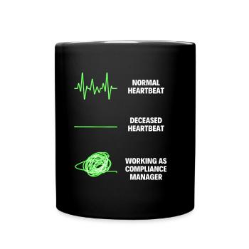 Compliance Manager Worker Funny Compliance Manager - Tasse einfarbig - Schwarz - Vorne