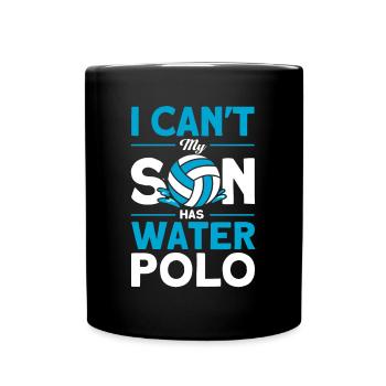 Wasserball Wassersport Polo Schwimmen - Tasse einfarbig - Schwarz - Vorne