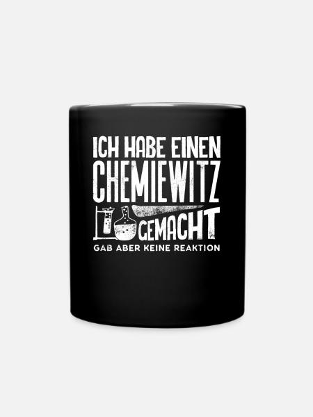 Chemielehrer, Chemiewitz - Tasse einfarbig - Schwarz