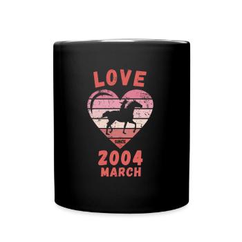Love Horse Riding Birthday March 2004 - Full Colour Mug - black - Front