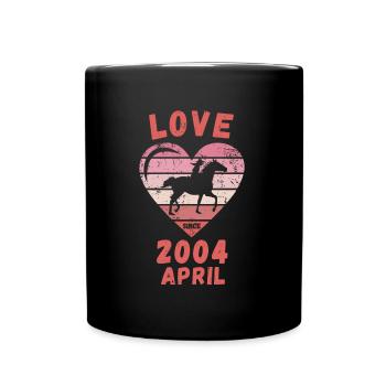 Love Horse Riding Birthday April 2004 - Full Colour Mug - black - Front