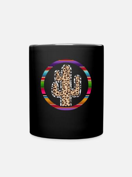 Westliche Kuhkaktus - Tasse einfarbig - Schwarz
