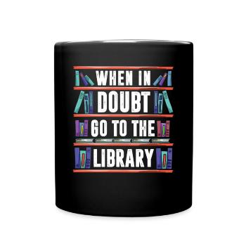 Library Librarian, - Full Colour Mug - black - Front