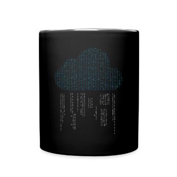 Cloud Engineer, Cloud -Bits, Software developer - Tasse einfarbig - Schwarz - Vorne