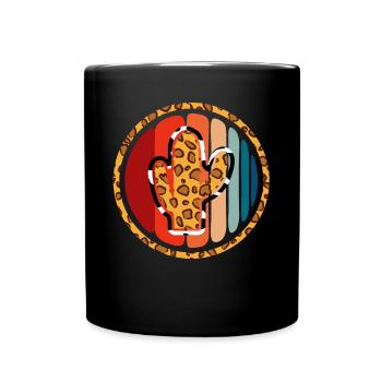 Westliche Kuhkaktus - Tasse einfarbig - Schwarz - Vorne