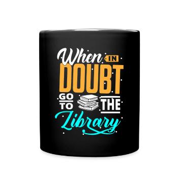 Library Librarian, - Full Colour Mug - black - Front