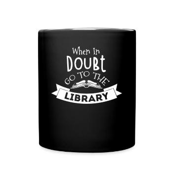 Library Librarian, - Full Colour Mug - black - Front