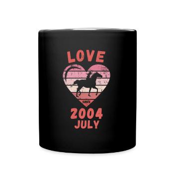 Love Horse Riding Birthday July 2004 - Full Colour Mug - black - Front