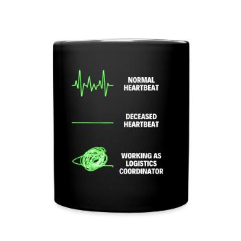 Coordinateur logistique Employé fournisseur - Mug uni - noir - Devant