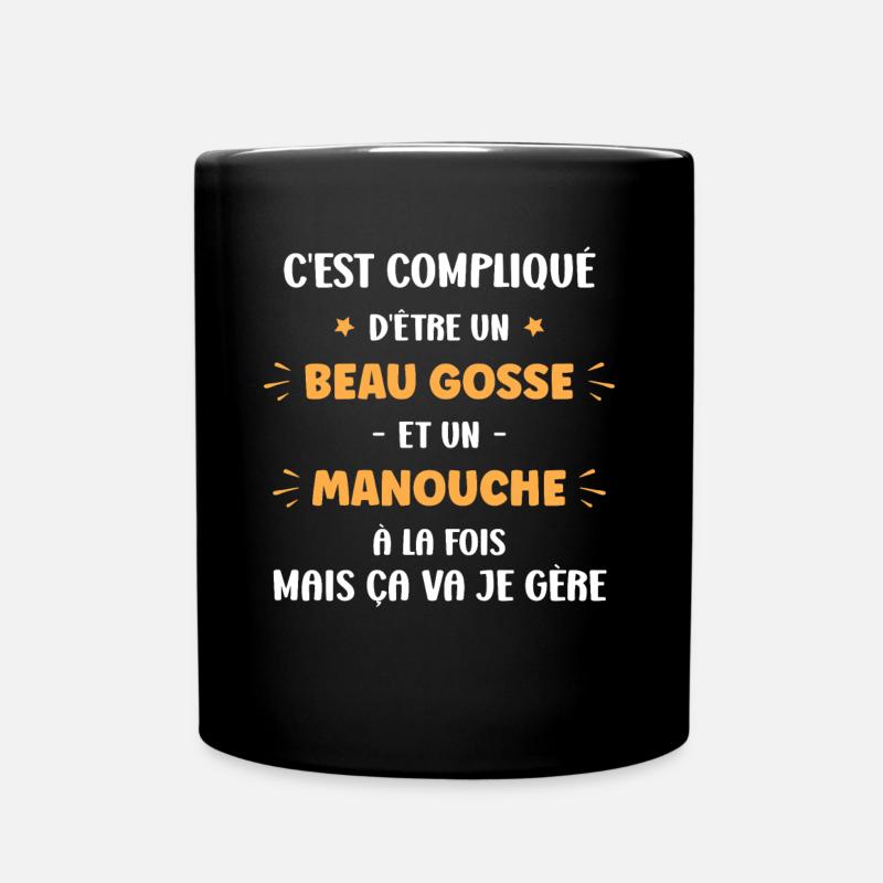 Beau gosse et manouche - Mug uni - noir